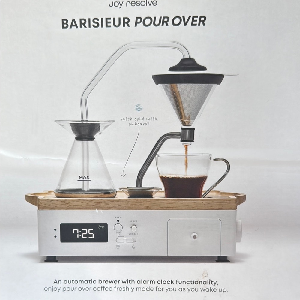 Joy Resolve Barisieur Pour Over Coffee Maker we got it used once it’s brand new